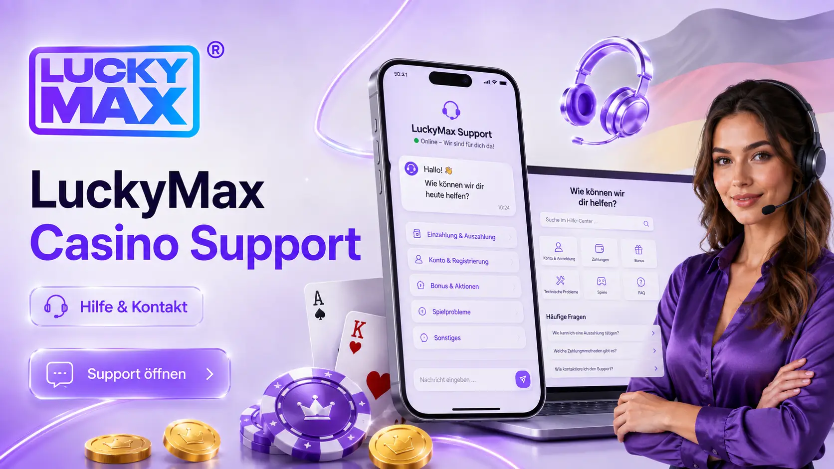 LuckyMax Casino Support