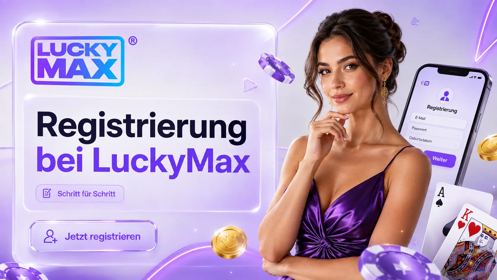 Registrierung bei LuckyMax